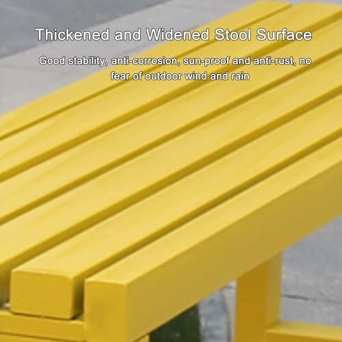 Banc d'extérieur en métal grande capacité au design épuré à lattes - 3