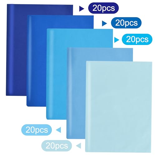 Image of BEISHIDA 100 Sheets Blue Series Tissue Paper Bulk, Wrapping Tissue Paper for Gift Bags, 14 x 20 Inch Gift Wrap for Birthday Wedding Graduation DIY Crafts Holiday Flowers(Blue Series)