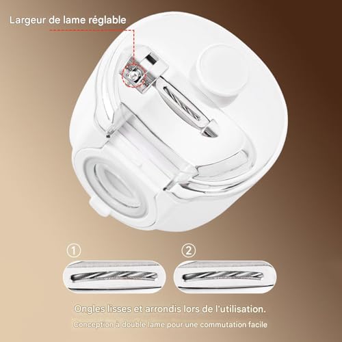 Kit de manucure pédicure rechargeable pour soins personnels à la maison - 5