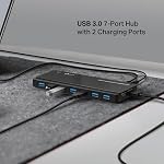 TP-Link Powered USB Hub 3.0 with 7 USB 3.0 Data Ports and 2 Smart Charging USB Ports. Compatible with Windows, Mac, Chrome & Linux OS, with Power On/Off Button, 12V/4A Power Adapter (UH720)