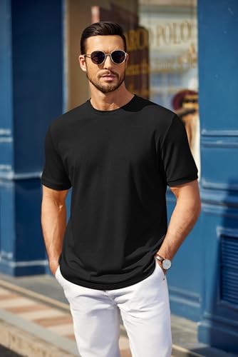 COOFANDY Men's T Shirt Short Sleeve Crew Neck T-Shirt Casual Summer Tshirt Classic Basic Tee Shirt2