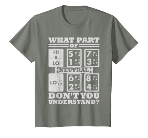 What Part of Truck Equipment do You not Understand the Trucker Driver T-Shirt, Youth, Olive Heather, 2T