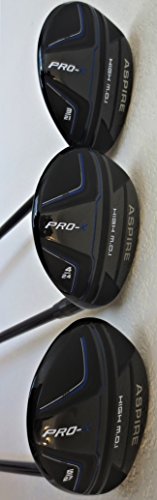 Mens Complete Golf Set Custom Made Clubs For Tall Men 6'0"- 6'6" Tall Forged Ti Driver, 3 Wood, 3, 4, 5 Hybrids, Irons, Sand Wedge Putter, Stand Bag Regular Flex Pro Quality #TOP4