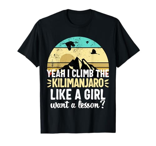 Vintage Kilimanjaro Mount T-Shirt for Climbers