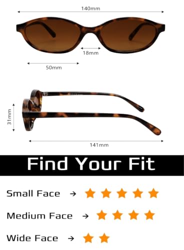 Image of GUVIVI Retro Oval Sunglasses for Women 90s Cat Eye Shades UV protection | 2026 Chic Sunnies Y2K Lightweight Trendy Narrow Sun Glasses Vacation Travel Beach Outfits Must Haves