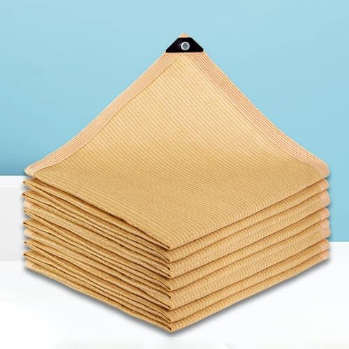 Filet d'ombrage avec œillets beige 3x4m en HDPE résistant - 2