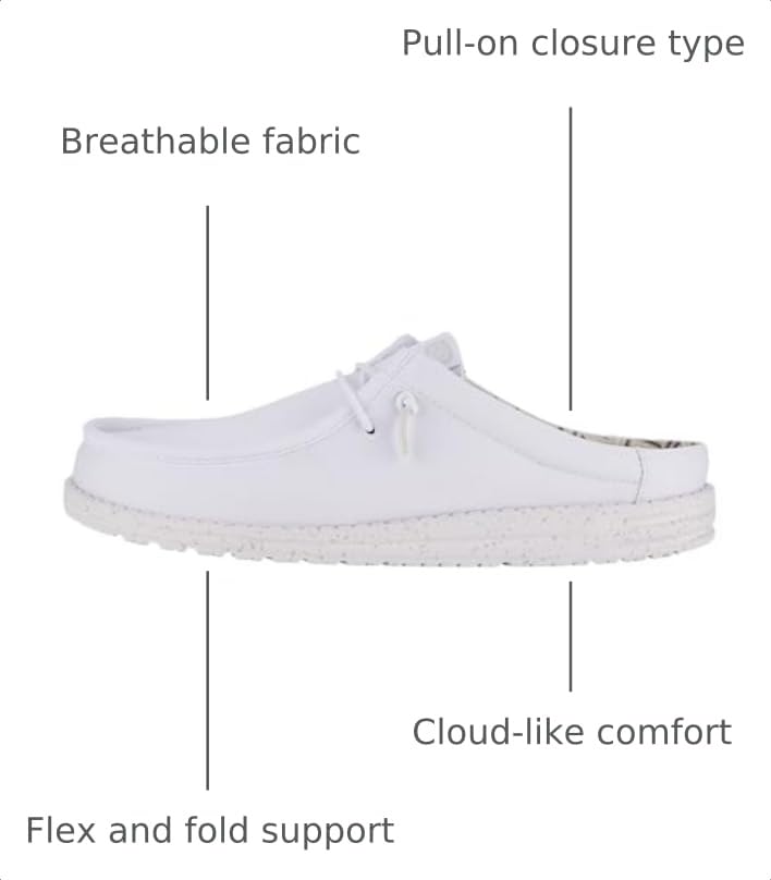 HEYDUDE Wally Slip Stretch Canvas - White/White - image 3