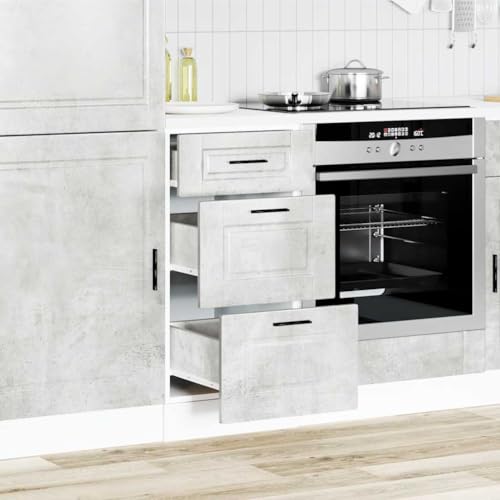 Runheo Porto - Mueble bajo de cocina (madera, con espacio de almacenamiento y cajón, patas ajustables, 40 x 46 x 81,5 cm, para comedor, despensa, cafetera, isla y almacenamiento versátil)