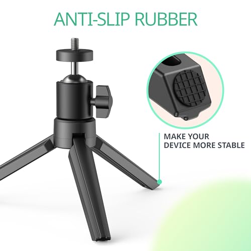 Mini Projector Tripod - YOTON Tripod for Mini Portable Projector, Projector Stand with 360° Metal Rotatable Ball Head for Camera, Mini Projector, Webcam - Thumbnail 3
