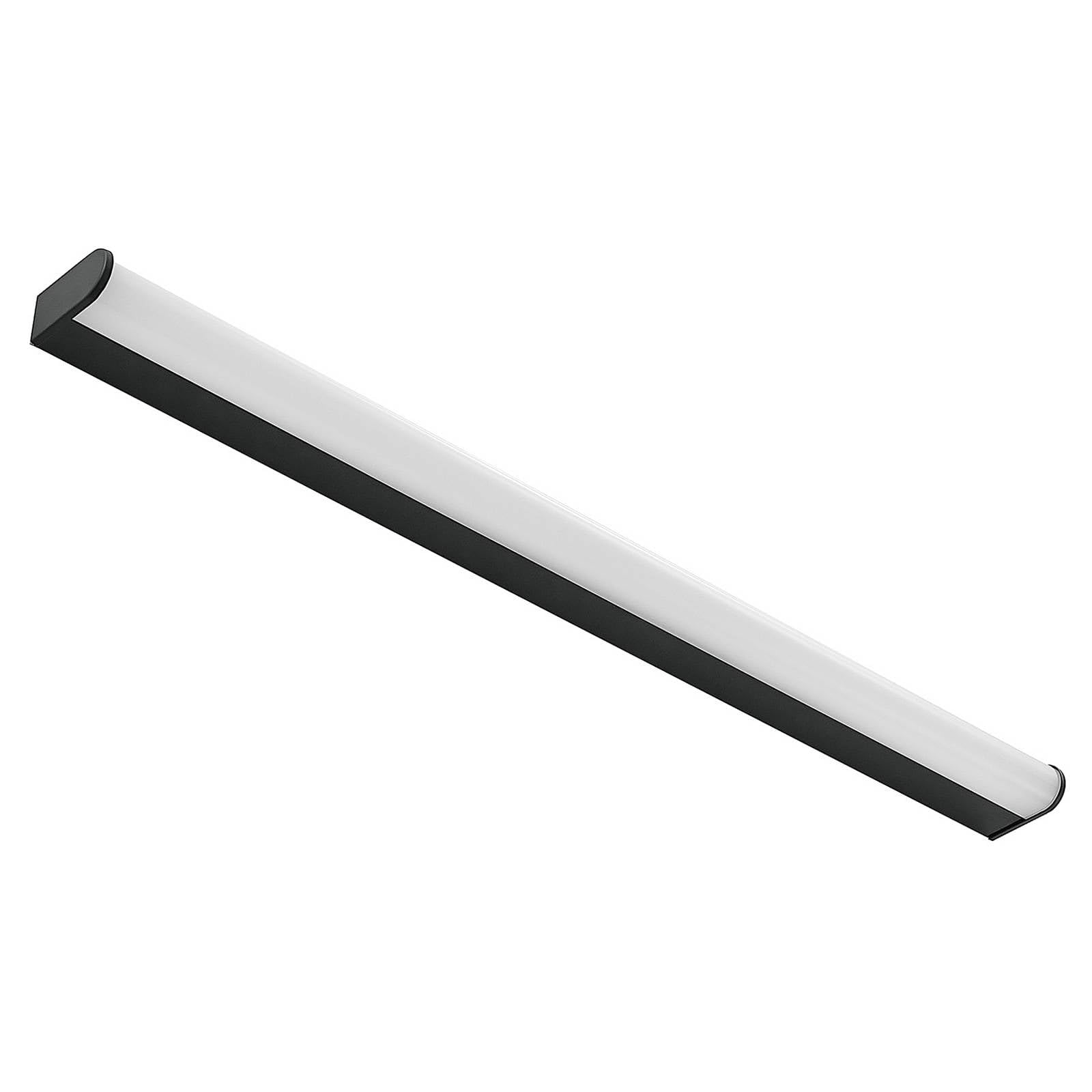 Lindby LED Wandleuchte, Wandlampe Bad Ulisan (spritzwassergeschützt (Modern) in Schwarz aus Aluminium (1 flammig) - Wandleuchten Spiegelleuchte Badezimmer Wandbeleuchtung Badezimmerleuchte