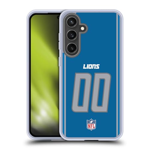 Coque en Gel Samsung S24 FE Antichoc Personnalisée NFL Detroit Lions Numéros de Football