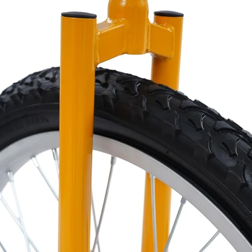 Image of DYNAMI Unicycle with Excellent Steel Frame,Leakproof Tire,Adjustable Height,Curved PU Seat,Mute Bearing,Anti-Slip Designs,for Outdoor Sports Fitness Exercise