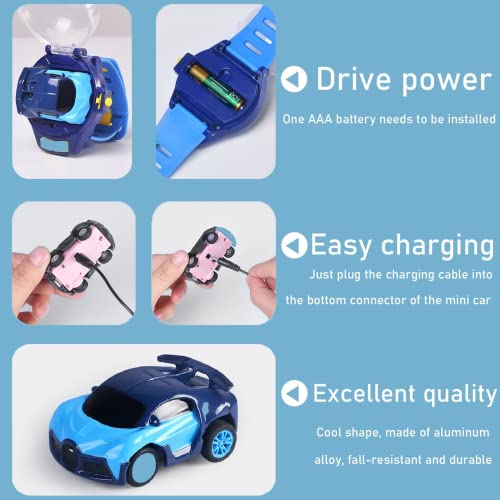 Relógio de brinquedo de carro de controle remoto com capa à prova de poeira - 2,4 GHz bonito relógio