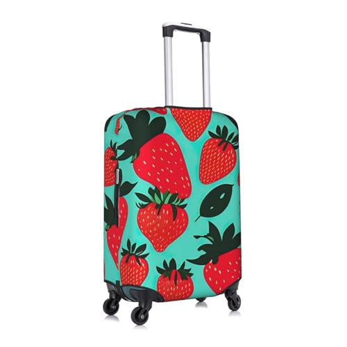 Cute Strawberry 1 Tsa Approved Luggage Cover For 18-32 Inch Suitcases Scratch-Resistant Stretch Luggage Cover3