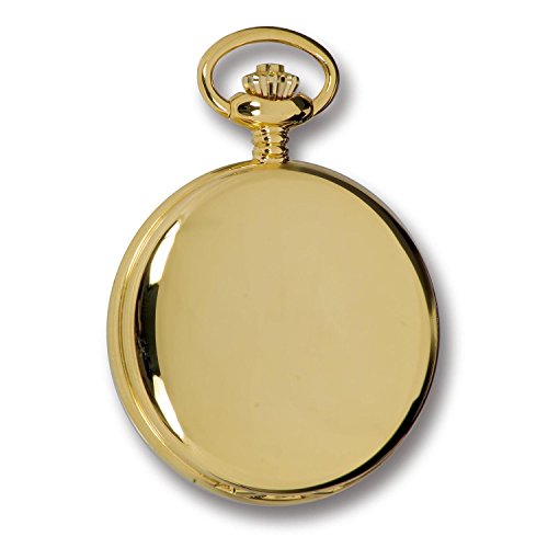 Rapport Vintage Pocket Watch With Chain Classic Oxford Hunter Case Pocket Watch - Gold #TOP2