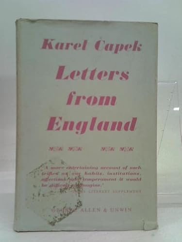 Letters from England; B0007IVSYW Book Cover