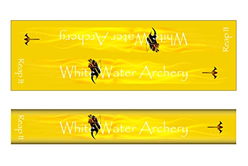 White Water Archery WWA Grim Reaper Reap It Flames Yellow Solid Color Stabilizer Wrap Choose Length Width 15, 3.5