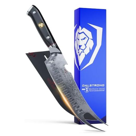 DALSTRONG - Pitmaster BBQ & Meat Knife - 8" - Shogun Series - Forked Tip & Bottle Opener - Japanese AUS-10V Super Steel - w/Sheath