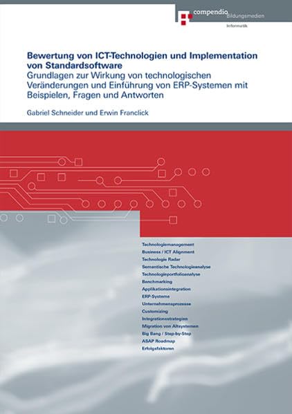 Bewertung von ICT-Technologien und Implementation von Standardsoftware: Grundlagen zur Wirkung von technologischen Veränderungen und Einführung von ... Fragen und Antworten (Wirtschaftsinformatik)