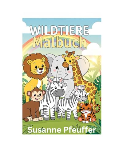  Wildtiere Malbuch