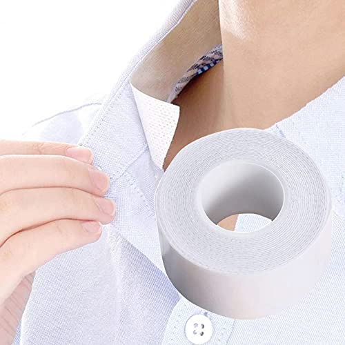 Almohadillas autoadhesivas para el sudor del Protector del cuello, cinta absorbente del sudor enrollada de 8M, Protector Invisible del forro del cuello de la camisa desechable contra Cover