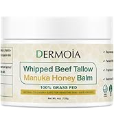 DERMOIA Whipped Beef Tallow for Skin with Manuka Honey - Tallow and Honey Balm Face &amp; Body Moistu...