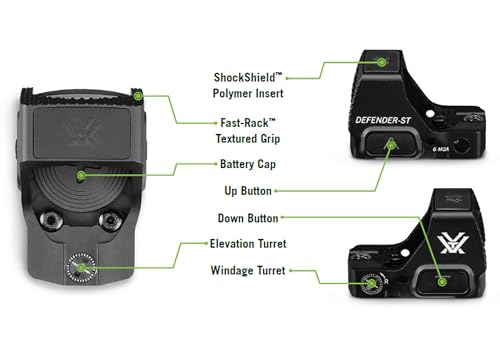 Vortex Defender-ST Micro Red Dot Sights (3 MOA - Red Dot, Black) - Thumbnail 5