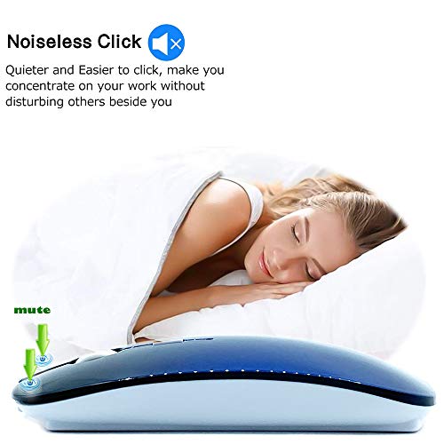 Image of Bluetooth Mouse for MacBook pro /MacBook air /Laptop /iMac /iPad /pc, Wireless Mouse for MacBook pro MacBook Air /iMac /Laptop /Notebook /pc (BT /A Royal Blue)