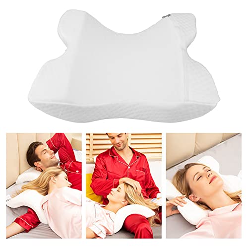 BAFOVY Memory Foam Arm Pillow, u Form Weißes Schlaftkissen mit Armloch, für Reisen, Nickerchen, Büroangestellte, Verhindern Sie den Schmerz Im Unteren Rücken