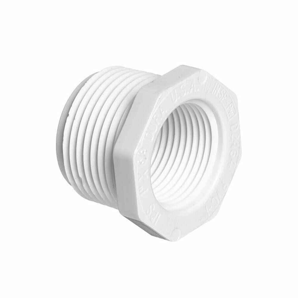 LEFITPA Replacement 1-1/2 Inch x 1-1/4 Inch Threaded x Threaded PVC Bushing SCH 40 for PrimeX 88216