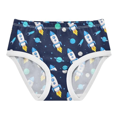 Girls' Underwear Space Rocket Blue Toddle Brief Panties 2303887
