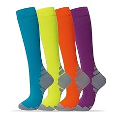 11-4pairs-striped Green/Orange/Black