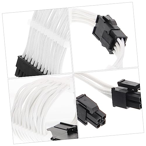 Extensiones de Cable de Alimentación para PC Blanco Modding ATX GPU de 20 Cm 4
