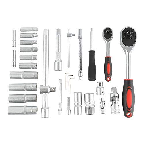 94 tlg. Werkzeugkoffer mit Steckschlüssel und Bitsatz Profi Werkzeugkoffer befüllt – Bild 3