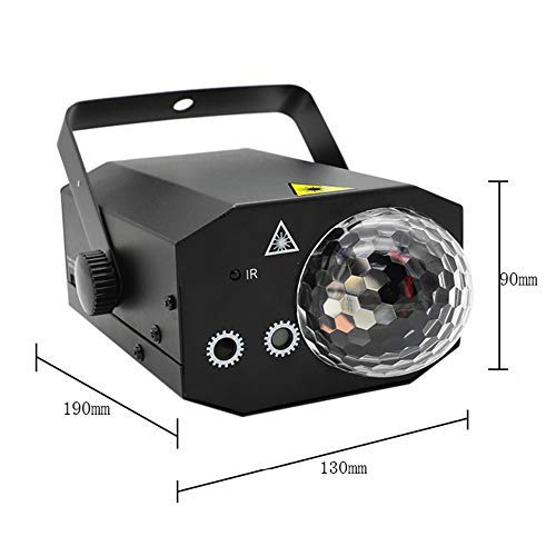 Party Dj Disco Lights And Dj Disco Ball,Two In One Stage Lights Effect Projector Karaoke Equipment With Remote Control Sound Activated For Dancing Christmas Gift Ktv Birthday #TOP4