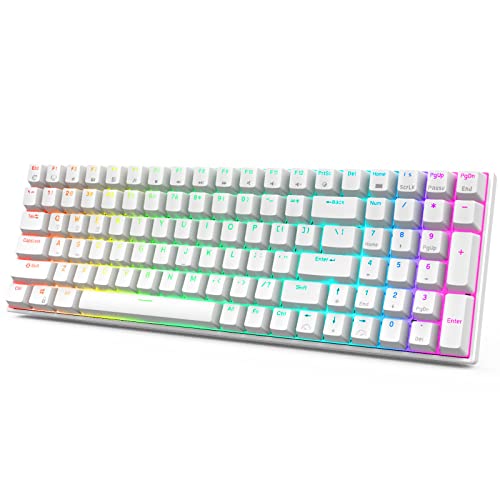  KLUDGE 100配列(RK100)キーボード 茶軸 Amazon | RK ROYAL KLUDGE RK100 2.4Gワイヤレス/ Bluetooth/有線 RGB