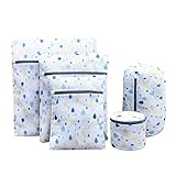 💗 CREMALLERA MEJORADA: la funda protectora de la cremallera brinda protección adicional para proteger su ropa más delicada de la ropa fuerte, enredada y rasgada durante el lavado. La máquina se seca y se mantiene cerrada durante el proceso de lavado. ¡Le brinda una mejor bolsa de malla para la ropa sucia y protección, duradera y práctica!