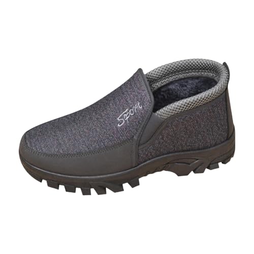 Generisch [Conquistador] Botas cálidas y de nieve moda en el frío Zapatos de ocio de los hombres, gris, 39 EU