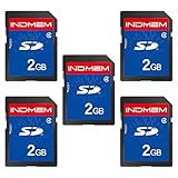 INDMEM Lot de 5 cartes mémoire flash 2 Go Classe 4 2G SLC Standard Secure Digital Cards