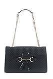 Gucci Women's Micro GG Guccissima Leather Emily Purse Handbag (Black)