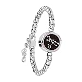 INOWL Long Distance Touch Couple Bracelets, Remote Intelligent Matching, Silver Taurus Constellations