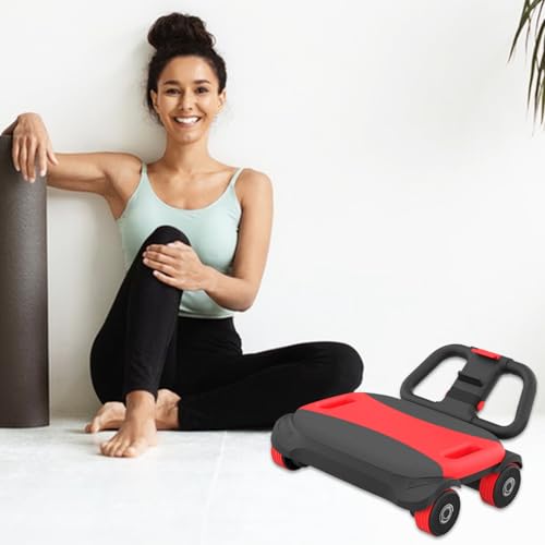 Rodillo abdominal con rebote automático y soporte para codos para entrenar en casa 2