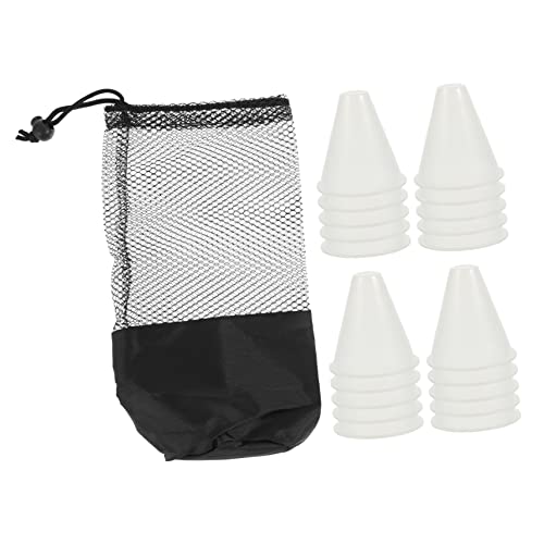 MUSISALY 1Set Luminous Sports Training Cones Roller Skating Agility Markers with Carry Bag for Adults for Soccer Drills and Night Practice