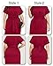 Pinup Fashion Burgundy Plus Size Dresses Women Wedding Guest Church Work Cocktail Semi Formal Business Holiday Party Graduation Dress