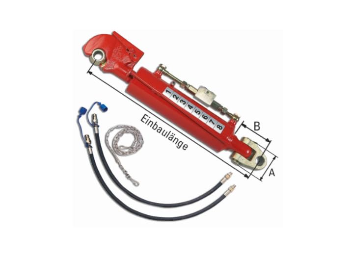 Hydraulischer Oberlenker mit Fanghaken Kat 3 für Traktoren robuste Ausführung präzise Längenverstellung stabile Verbindung für Anbaugeräte langlebig zuverlässig für Landmaschinen FAIE