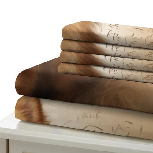 Housse de couette spitz poméranien 3D drap microfbre lit double 200x200 - 6