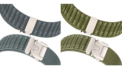 Image of ACM Watch Strap 20mm compatible with Beatxp Unbound Pro Smartwatch | Combo Pack Soft Nylon Clipper Adjustable Belt Band