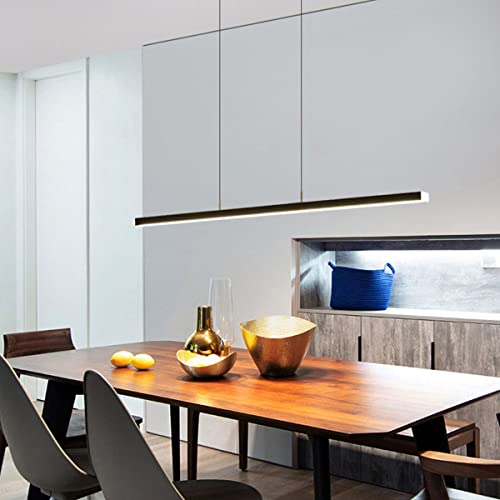 Suspension table à manger LED blanche télécommandée pour dîners chaleureux