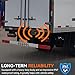 GAMPRO 780 Back-up Alarm 12V-80V 110dB IP67 Waterproof Dust-Proof Reversing Warning Alarm with Super Loud Beeper Tone for Truck Van Forklift Car Lorry Agricultural Vehicles (with Steel Plate)