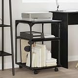 Finition: Rustique Générique Support d\'imprimante Chêne Noir 43 x 48 x 64 cm,Appareils électroniques,Imprimantes, photocopieurs, scanners et fax,Accessoires pour imprimantes,Noir,10.21 KG,882994